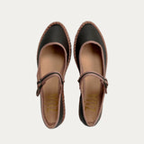 Merceditas Napa Marrón c/Beige