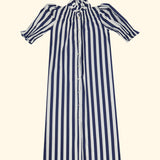 Vestido Ruché Rayas Marino