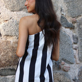 Vestido Skuins Rayas Negro