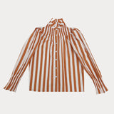 Camisa Prast Rayas Naranja