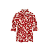Camisa Ruché Tapet Burdeos