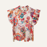 Camisa Selen Blooms Blanco