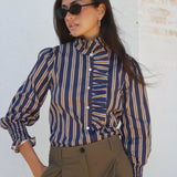 Camisa Lewa Bred Marino