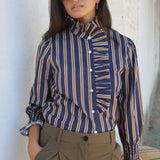 Camisa Lewa Bred Marino