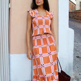 Falda Allet Blok Naranja