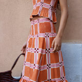 Falda Allet Blok Naranja