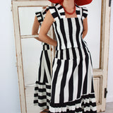 Falda Allet Rayas Negro