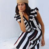 Falda Sine Rayas Negro