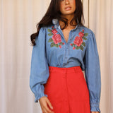 Falda Enza Rojo