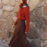 Falda Strath Marrón