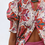 Vestido Ruché Fancy Multicolor