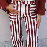 Pantalón Prast Rayas Vino