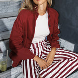 Pantalón Prast Rayas Vino