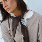 Pañuelo Tisel Beige/Azul