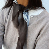 Pañuelo Tisel Beige/Azul