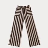 Pantalón Prast Rayas Marrón