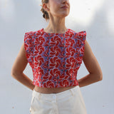 Top Frill Hitch Rojo