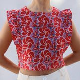 Top Frill Hitch Rojo