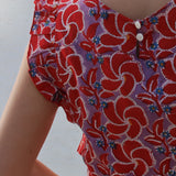 Top Frill Hitch Rojo