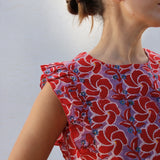 Top Frill Hitch Rojo