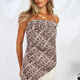 Top Sway Batik Marrón