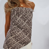 Top Sway Batik Marrón
