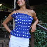 Top Stige Square Azul
