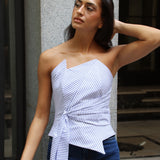 Top Strez Rayas Azul