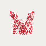 Top Ensa Blomster Rojo