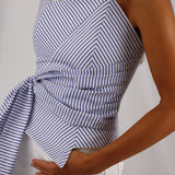 Top Strez Rayas Azul