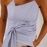 Top Strez Rayas Azul