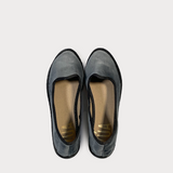 Venecianas Gris cinta negro