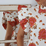 Vestido Romp  Paisley Rosa