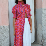 Vestido Ruché Hitch Rojo