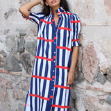 Vestido Ruché College Navy