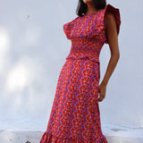Vestido Snap Hitch Rojo