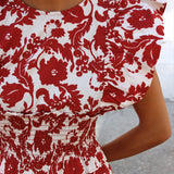Vestido Snap Tapet Burdeos