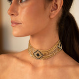 Choker Kolie Dorado