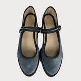 Merceditas Gris Cinta Negro